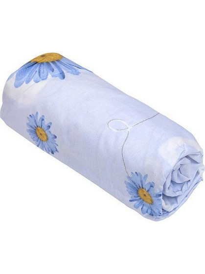 Sunshine Home Σεντόνι Μονό Βαμβακερό με Λάστιχο 100x200+30 Feelings 312