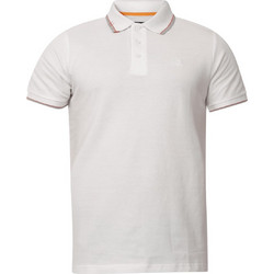 Zero POLO COLORED COLLAR Λευκό