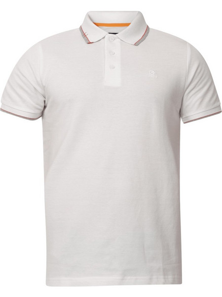 Zero POLO COLORED COLLAR Λευκό