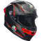 AGV K6 S Slashcut Black Red Grey Κράνος Μηχανής Full Face 1250gr AGV K6 S Slashcut Black Red Grey Κράνος Μηχανής Full Face 1250gr