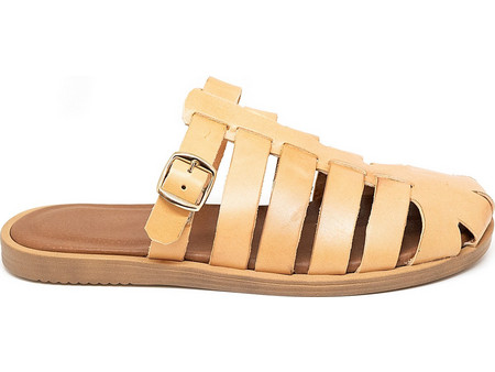 Bigshoes KL0062-33 Δερμάτινo Mule Φυσικό
