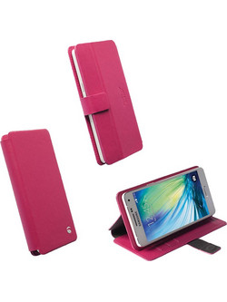 KRUSELL MALMO SLIDE ΘΗΚΗ UNIVERSAL LEATHER FLIPWALLET 3XL PINK