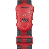 Master Lock 4702EURDRED - Ιμάντας ασφαλείας αποσκευών με συνδυασμό 3 ψηφίων 2m, κόκκινο