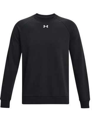 Under Armour Rival Fleece Crew Ανδρικό Αθλητικό Φούτερ Μαύρο 1379755-001