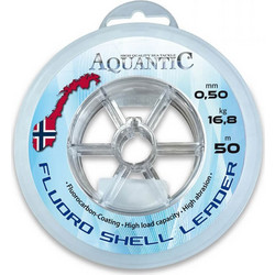 ΝΗΜΑ AQUANTIC FLUORO SHELL LEADER 50M -0.50MM