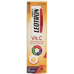 Leotron Vitamin C Triple Action 18 Αναβράζοντα Δισκία