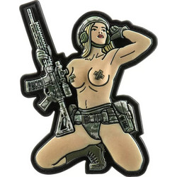 Patch 3D Tactical girl pvc mm14
