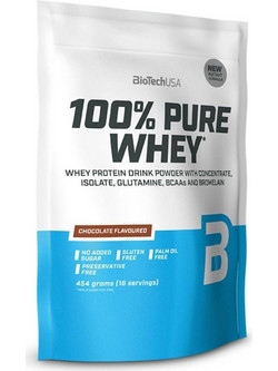 Biotech USA 100% Pure Whey Chocolate Coconut Πρωτεΐνη Ορού Γάλακτος Γράμμωσης Χωρίς Γλουτένη 454gr