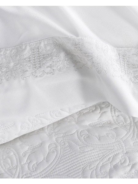 Νυφικά Υπέρδιπλα Σετ Wedding Collection Irina White Microsatin Rythmos 7Τεμ