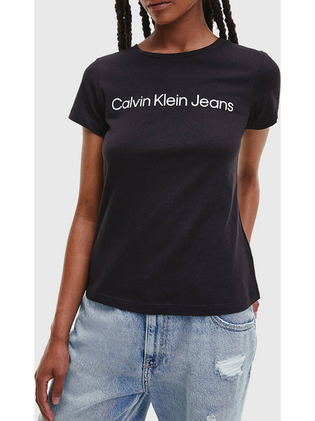 CALVIN KLEIN JEANS CORE INSTIT LOGO SLIM FIT TEE J20J220253-BEH Black
