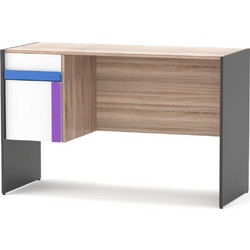 Alphab2b Γραφείο Alex Γραφίτης-Λευκό-Σονόμα 124x60x76εκ