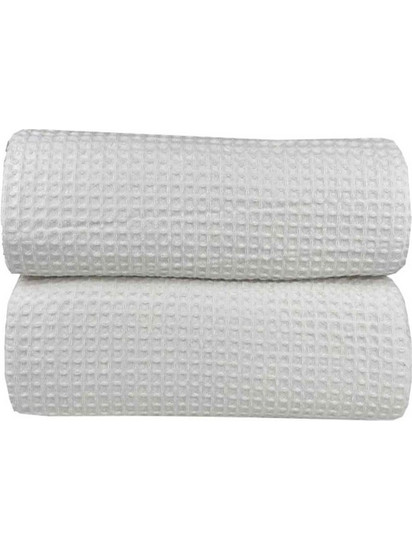 Κουβέρτα Ξενοδοχείου Waffle White Υπέρδιπλo 230x245cm 100% Βαμβάκι