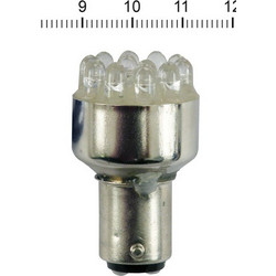 RED TAILLIGHT LED BULB, BAY15D SOCKET