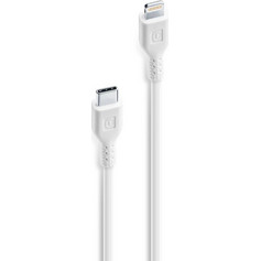 Καλώδιο Φόρτισης Cellular Line Power Cable USB-C σε Lightning 60cm - Λευκό