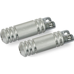 FOOTPEGS, KNURLED ALUMINUM. FEMALE MOUNT