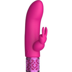 Royal Gems Dazzling Mini Rabbit Δονητής Rabbit 12cm Ροζ