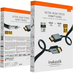 Inakustik Καλώδιο HDMI 2.1 HDMI Male to HDMI Male 3m Black 00324630