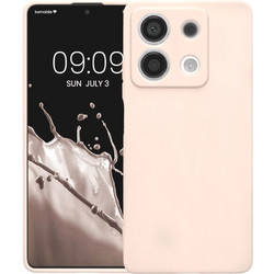 Θήκη Σιλικόνης με Πλαίσιο Κάμερας - Xiaomi Redmi Note 13 5G - KWmobile TPU Case with Camera Lens Protector - Coconut Swirl (KWM000020LK002C)