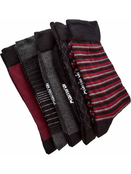 ΑΝΔΡΙΚΗ ΚΑΛΤΣΑ TORE ADMIRAL 622 2921470001 - ΠΑΚΕΤΟ 5 ΤΜΧ - BURGUNDY-DARK GREY-BLACK