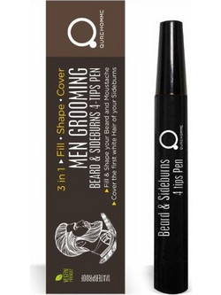 Qure Homme Beard & Sideburns Καφέ Βαφή για Γένια 5gr
