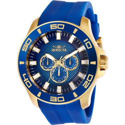 Invicta Pro Diver Ανδρικό Ρολόι με Μπλε Καουτσούκ Λουράκι 28002