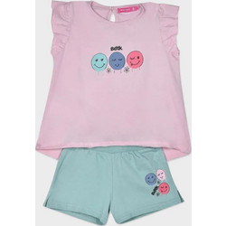 BODYTALK BDTK LOOSE TOP & SHORTS Βρεφικό Σετ Κοντομάνικη Μπλούζα Και Σόρτς Ροζ