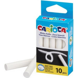 Carioca Λευκές Κιμωλίες Σετ 10 (10343553)