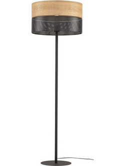 Φωτιστικό Δαπέδου Nicol 5123 Φ50x159cm 1xE27 15W Natural-Black TK Lighting