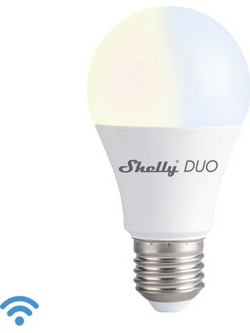 Shelly DUO Smart Λάμπα LED 9W για Ντουί E27 Ρυθμιζόμενο Λευκό 800lm Dimmable