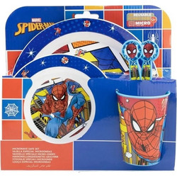 Stor Παιδικό Σετ Φαγητού Micro Spider-Man Arachnid Grid 5τμχ