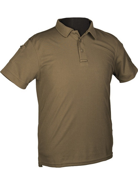 Κοντομάνικο Polo Tactical Quick Dry Mil-tec - Καφέ