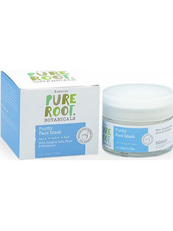 Ventua Pure Root Purity Κρεμώδης Μάσκα Προσώπου για Καθαρισμό Ενυδάτωση Μαύρα Στίγματα & Λάμψη 50ml