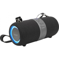 Well Bounce Αδιάβροχο Ηχείο Bluetooth 20W με Ραδιόφωνο Μαύρο
