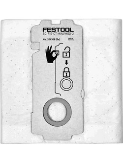 FESTOOL SC-FIS-CT MINI/MIDI-2/5/CT15 ΥΦΑΣΜΑΤΙΝΗ ΣΑΚΟΥΛΑ ΣΚΟΝΗΣ 5 ΤΕΜ ΓΙΑ ΣΚΟΥΠΕΣ CT 204308