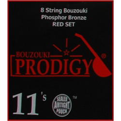 Prodigy Red Σετ 8 Χορδές Μπουζουκιού Phosphor Bronze 11-28"