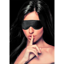 Βελούδινη Μάσκα Ματιών Με Σκράτς - Shots Ouch Velvet & Velcro Adjustable Eye Mask Black