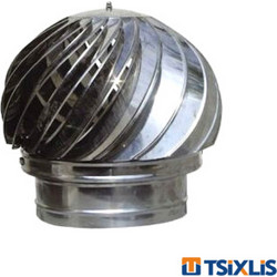 Καπέλο Περιστρεφόμενο Σόμπας INOX Φ120