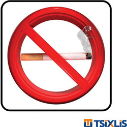 Πινακίδα Πλαστική ΑΠΑΓΟΡΕΥΕΤΑΙ ΤΟ ΚΑΠΝΙΣΜΑ 95x95mm