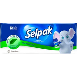 Selpak Menthol Χαρτομάντηλα 4 Φύλλων 10τμχ