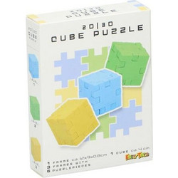 Eddy Toys Παιχνίδι παζλ Κύβος από Αφρό 2D/3D με 3 Τεμάχια, 12x9x0.8 cm, 25577 Σχέδιο 2 - Eddy Toys