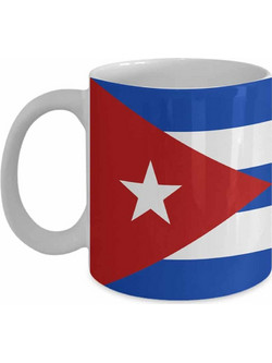 Κεραμική κούπα με τη σημαία της Κούβας (MUG-400)