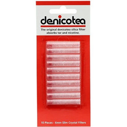 DENICOTEA - Φίλτρα Σιλικόνης για Πίπα Τσιγάρου Slim 6mm (10τμχ)