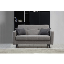 Papatya Polya Διθέσιος Καναπές Κρεβάτι Light Grey 151x75x86cm