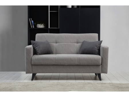 Papatya Polya Διθέσιος Καναπές Κρεβάτι Light Grey 151x75x86cm