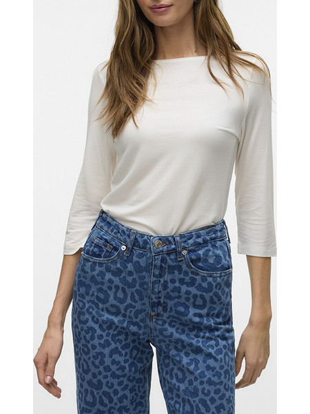 AWARE AWFIONA 3/4 BOATNECK TOP NOOS 10323423-Snow White White