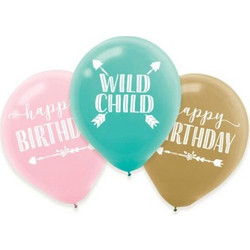 Σετ μπαλόνια Βoho Birthday Girl (6 τεμ)
