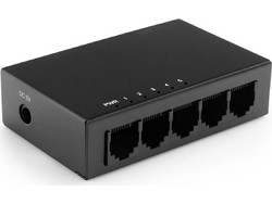 Spacetronik SP-SG105 Gigabit Switch δικτύου 5 θυρών, μεταλλική θήκη, μαύρο