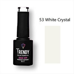 Trendy Soak Off 53 White Crystal Ημιμόνιμο Βερνίκι Νυχιών 6ml