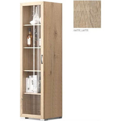 Βιτρίνα Ν30 με γυάλινη πόρτα 45x45x180 Λαττε