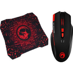 Marvo G928 + Mousepad MV-G928 Ενσύρματο Gaming Ποντίκι 3200 DPI Black